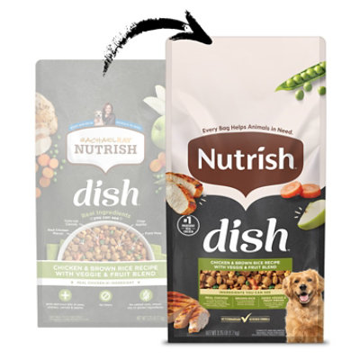 Rachael Ray Nutrish Food for Dogs Chicken & Brown Rice Recipe with Veggies & Fruit Bag - 3.75 Lb - Image 3