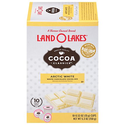 Land O Lakes Cocoa Classics Cocoa Mix Hot Arctic White - 10-0.53 Oz - Image 3