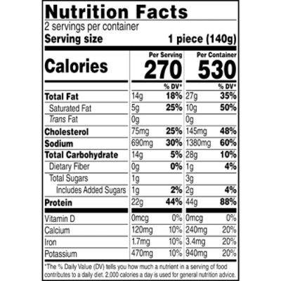 Barber Foods Stuffed Chicken Breasts Cordon Bleu - 2 - 10 Oz - Image 3