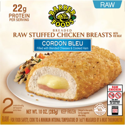 Barber Foods Cordon Bleu Stuffed Chicken Breast - 10 Oz