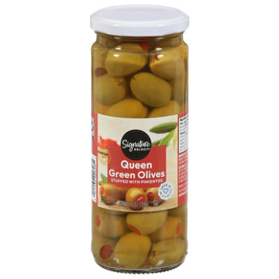 Signature SELECT Queen Olives Stuffed With Pimiento Jar - 10 Oz - Image 1
