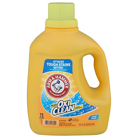 Arm And Hammer Laundry Detergent With Oxi Clean Fresh Scent - 118.1 Oz