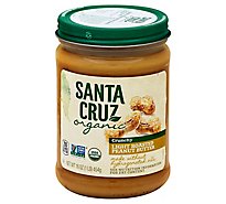 Santa Cruz Organic Peanut Butter Light Roasted Crunchy - 16 Oz