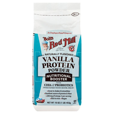 Bobs Red Mill Protein Powder Vanilla Nutritional Booster 16 Oz