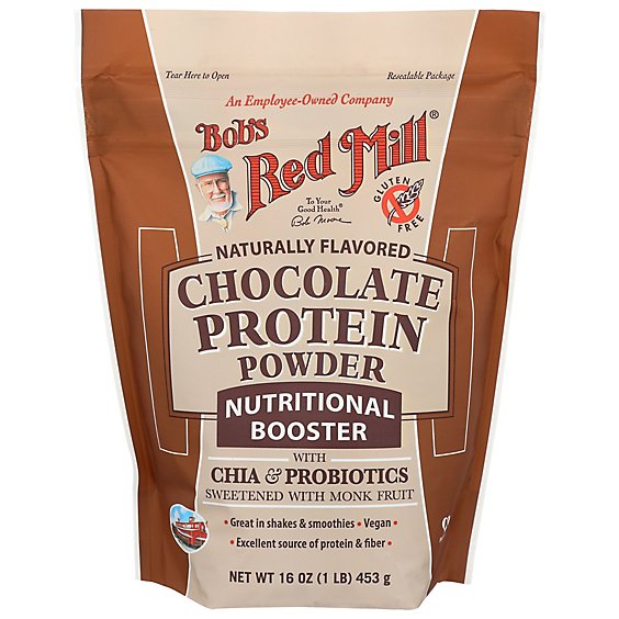 Bobs Red Mill Protein Powder Chocolate Nutritional Booster - 16 Oz