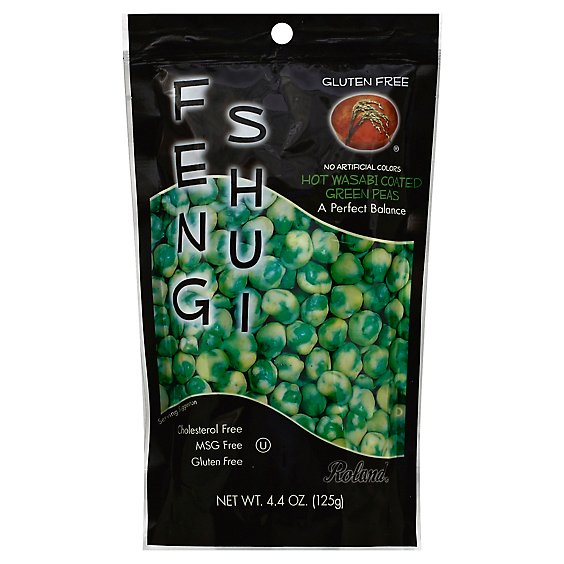 Feng Shui Green Peas Hot wasabi Coated - 4.4 Oz