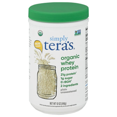 Simply Tera's Protein Whey Plain Organic - 12 Oz - Image 3