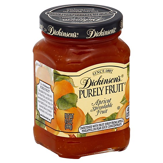 Dickinsons Purely Fruit Spreadable Fruit Apricot - 9.5 Oz