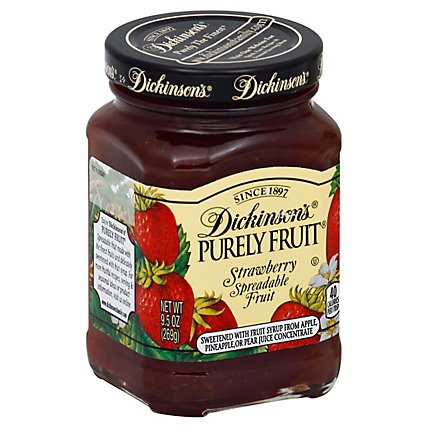 Dickinsons Purely Fruit Spreadable Fruit Strawberry - 9.5 Oz - Image 1