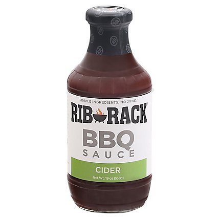 Rib Rack Sauce BBQ Campfire Cider - 19 Oz - Image 1