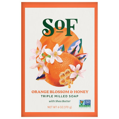 Soap Bar Orgn Blsm Honey - 6 Oz - Image 1