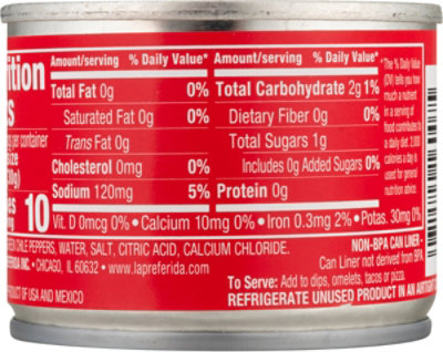 La Preferida Green Chiles Diced Mild Can - 4 Oz - Image 5