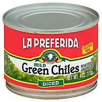 La Preferida Green Chiles Diced Mild Can - 4 Oz - Image 1