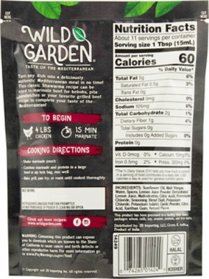 Wild Garden Marinade Quick Shawarma Mild - 6 Oz - Image 5