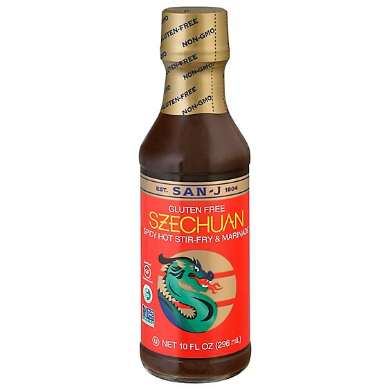San J Sauce Szechuan Ht&Spcy - 10 Oz