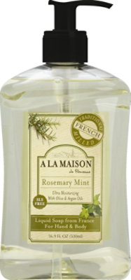 A La Maison De Provence Soap Liq Frnch Rsmry Mint - 16.9 Fl. Oz. - Image 2