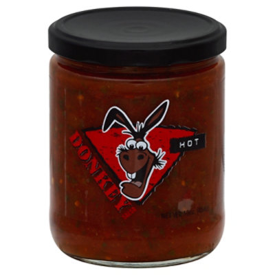 Donkey Salsa Hot - 16 Oz - Image 1