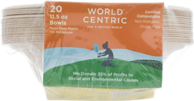 World Centric Bowls Gluten Free 11.5 Ounce Wrapper - 20 Count - Image 2