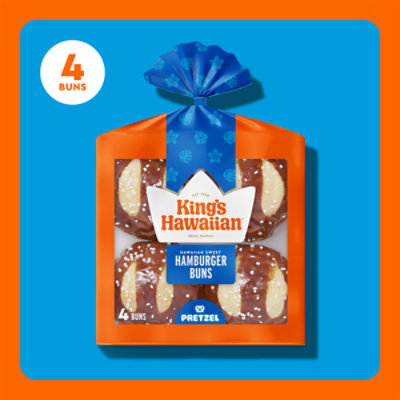 King's Hawaiian Original Sweet Pretzel Hamburger Buns - 10.5 Oz - Image 4