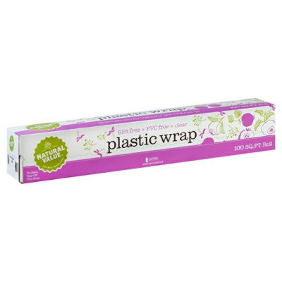 Natural Value Plastic Wrap Roll - 1 Each