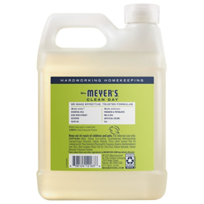 Mrs. Meyers Clean Day Liquid Hand Soap Refill Lemon Verbena Scent 33 ounce bottle - Image 2