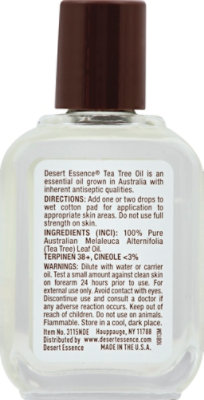 Desert Essence Oil Ttree 100% - 2 Oz - Image 3