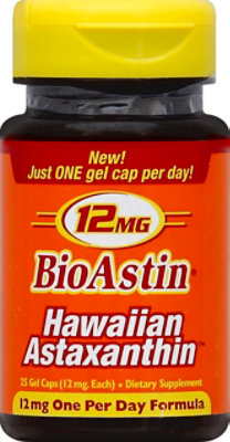 BioAstin Hawaiian Astaxanthin 12mg - 25 Count - Image 2