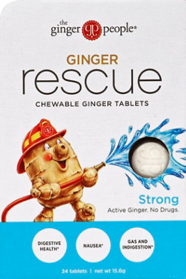 Ginger People Ginger Rescue Strong Chewing Ginger Tables - 24 Count - Image 2