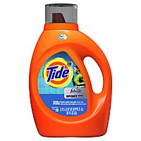 Tide Plus Febreze Sport Odor Defense Liquid Laundry Detergent HE Turbo Clean 59 Loads - 92 Fl. Oz. - Image 7