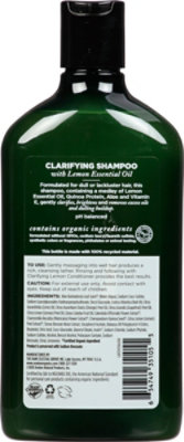 Avalon Organics Shampoo Clarifying Lemon - 11 Oz - Image 5