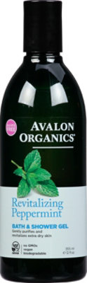 Avalon Organics Gel Bth N Shwr Ppprmint - 12 Oz - Image 2