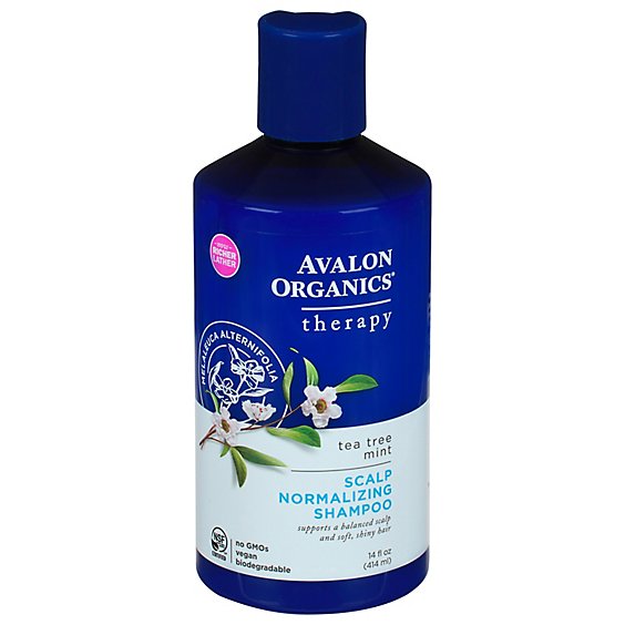 Avalon Organics Shampoo Ttree Mint Trtmnt - 14 Oz