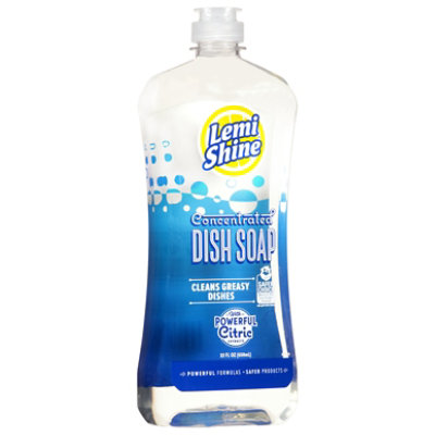 Lemi Shine Dish Soap Concentrated Cleans Greasy Dishes - 22 Fl. Oz.