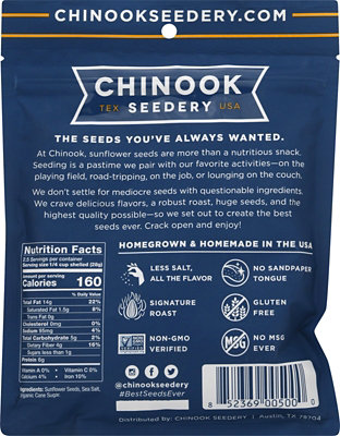 CHINOOK Seedery Sunflower Seeds Original - 4.7 Oz - Image 2