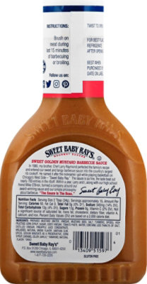 Sweet Baby Rays Sauce Barbecue Sweet Golden Mustard - 18 Fl. Oz. - Image 5