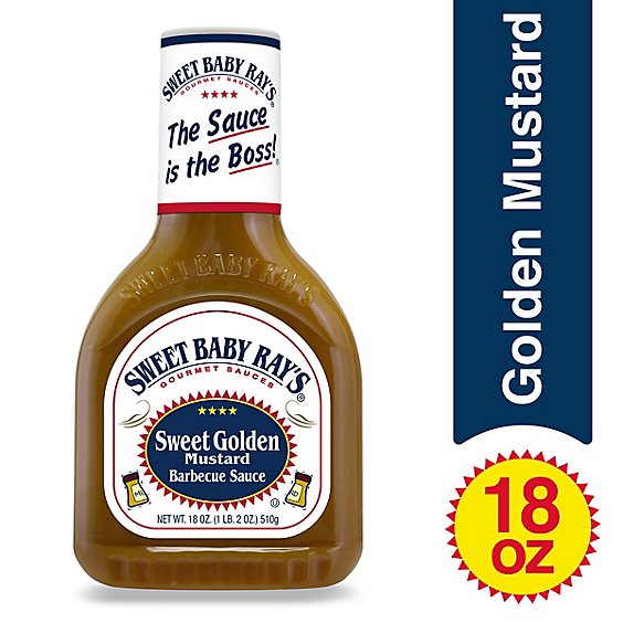 Sweet Baby Rays Sauce Barbecue Sweet Golden Mustard - 18 Fl. Oz.