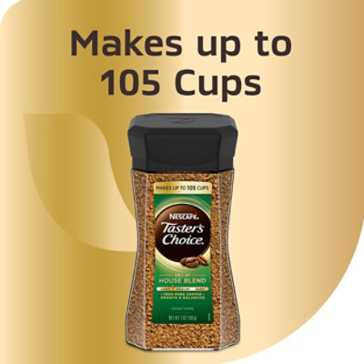 NESCAFE Tasters Choice Coffee Instant House Blend Decaf Jar  - 7 Oz - Image 4