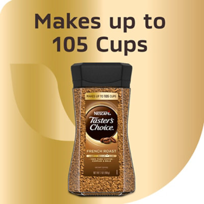 NESCAFE Tasters Choice Coffee Instant French Roast Jar - 7 Oz - Image 4