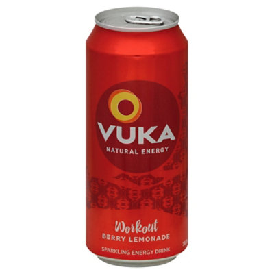 Vuka Energy Drink Sparkling Workout Beyy Lemonade - 16 Fl. Oz.