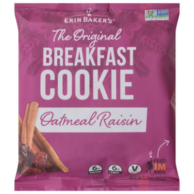 Erin Baker's Oatmeal Raisin Breakfast Cookie - 3 Oz - Image 1