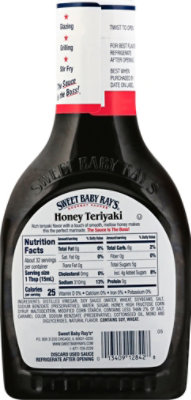Sweet Baby Rays Sauce & Marinade Honey Teriyaki - 16 Fl. Oz. - Image 5