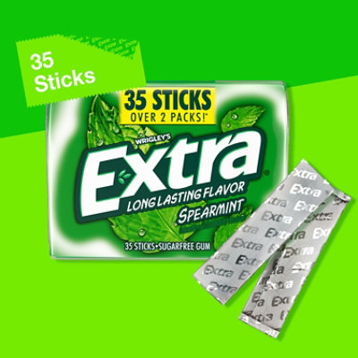 Extra Sugar Free Chewing Gum Spearmint Mega Pack - 35 Count - Image 2