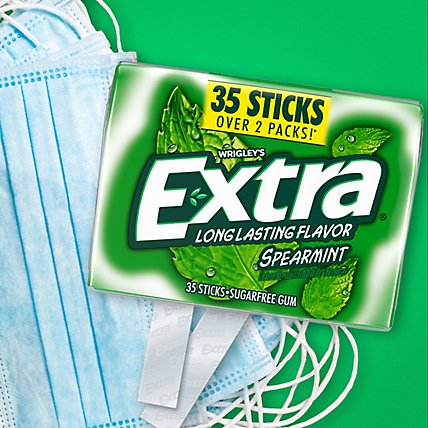 Extra Sugar Free Chewing Gum Spearmint Mega Pack - 35 Count - Image 4