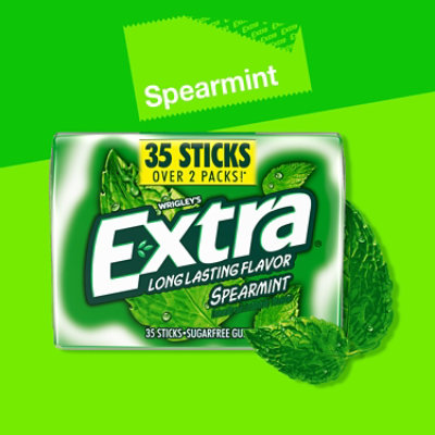 Extra Sugar Free Chewing Gum Spearmint Mega Pack - 35 Count - Image 3