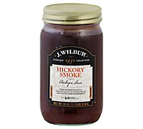 J Wilbur Sauce Barbeque Hickory Smoke - 18 Oz