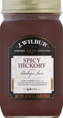 J Wilbur Sauce Barbeque Spicy Hickory - 18 Oz - Image 2