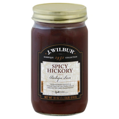 J Wilbur Sauce Barbeque Spicy Hickory - 18 Oz - Image 1