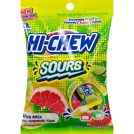 Hi-Chew Candy Fruit Chews Sour Mix Peg Bag - 3.17 Oz - Image 2