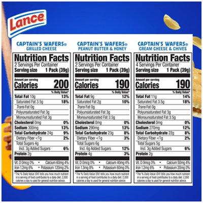 Lance Captain's Wafers Sandwich Crackers Variety - 8 Ct - 1.38 Oz - Image 4