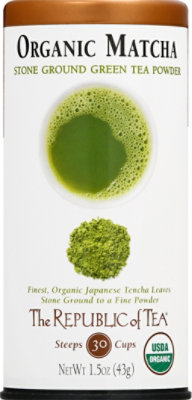 The Republic of Tea Green Tea Powder Stone Ground Matcha - 1.5 Oz - Image 2